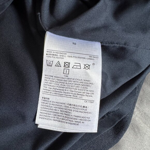 Banana Republic | NWOT Sleeveless Color Block Shift Dress in Navy Size 10 - Picture 11 of 11